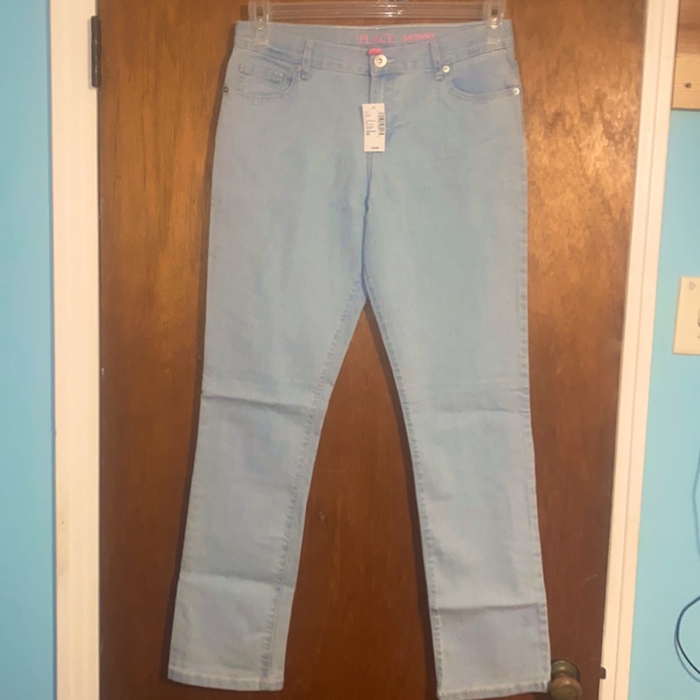 Light blue skinny jeans